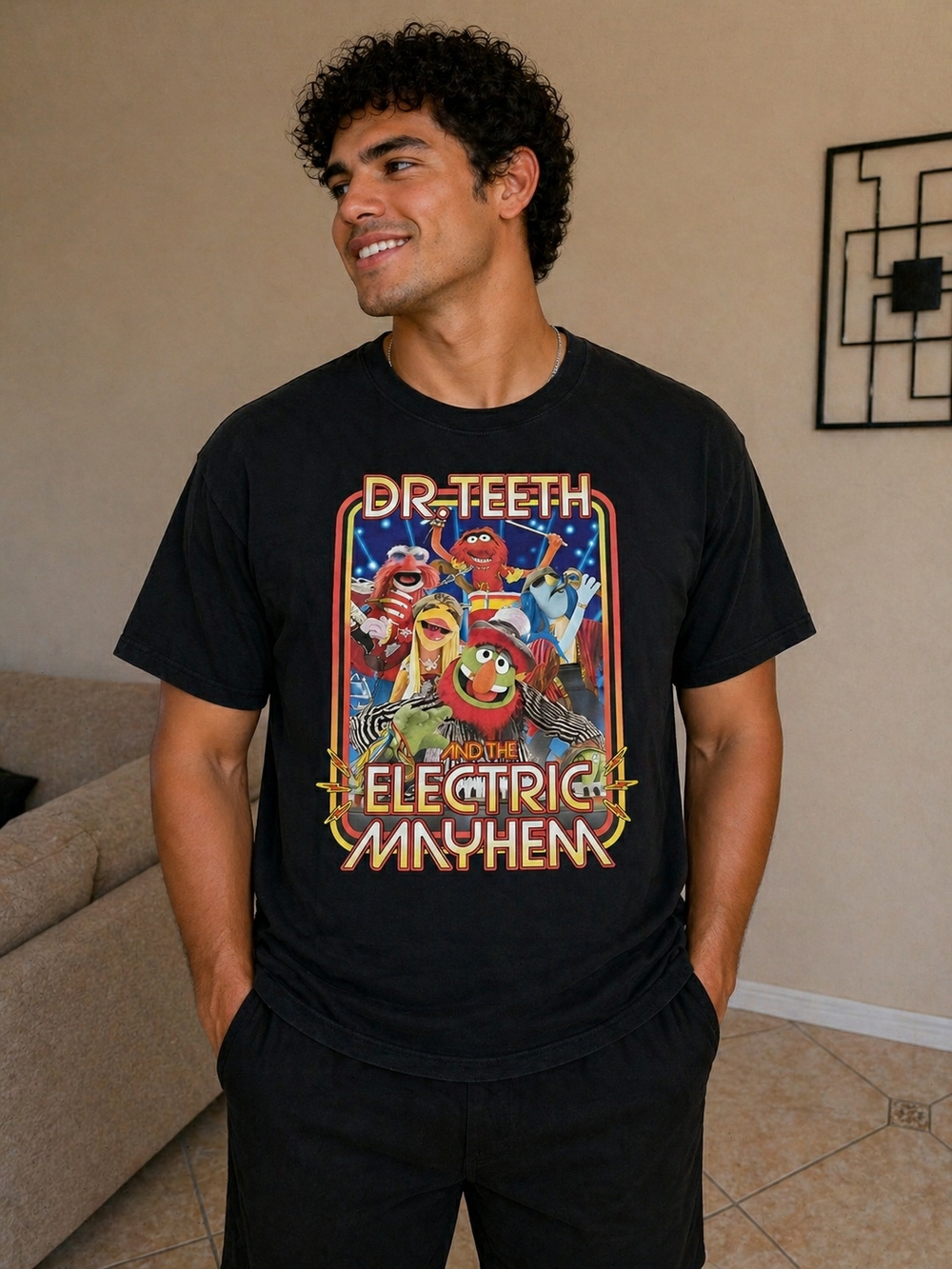 Dr. Teeth Graphic Tee - Black